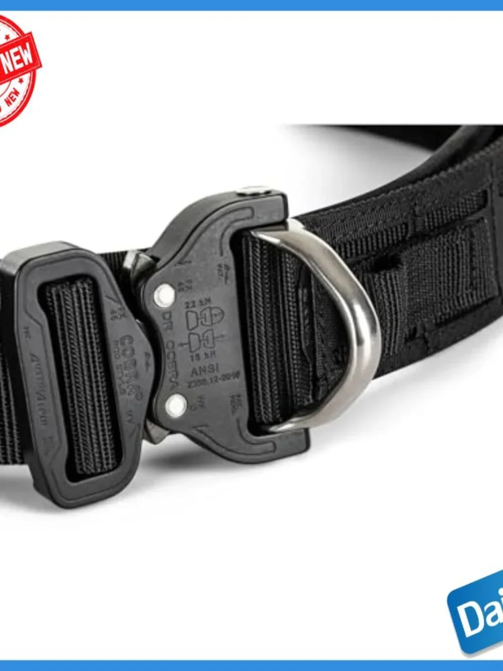 Tactical Duty Belt with Quick-Release Buckle and MOLLE Panels